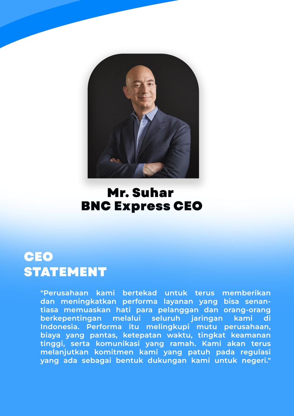 CEO Statement