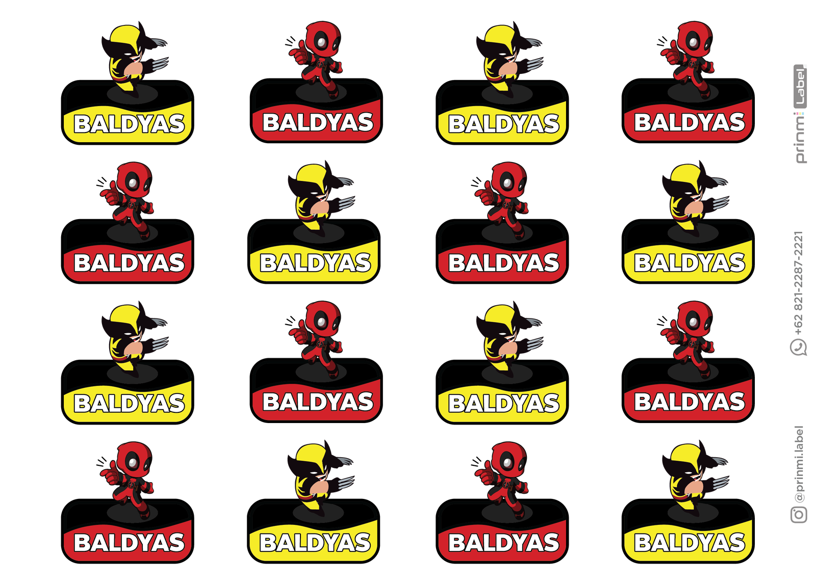 Deadpool & Wolverine Stickers